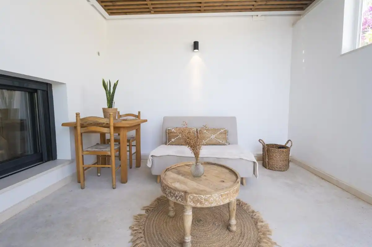 Sala d'estar de Estudi en venda en Sant Josep de sa Talaia amb Aire condicionat, Calefacció i Terrassa
