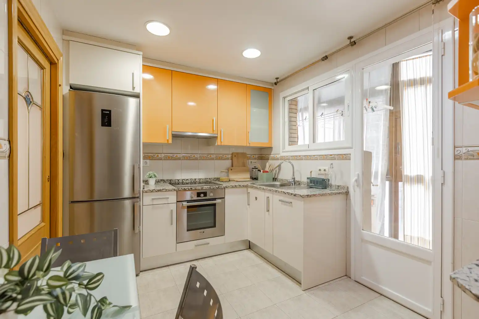 Kitchen of Flat for sale in  Pamplona / Iruña  with Heating, Parquet flooring and Terrace