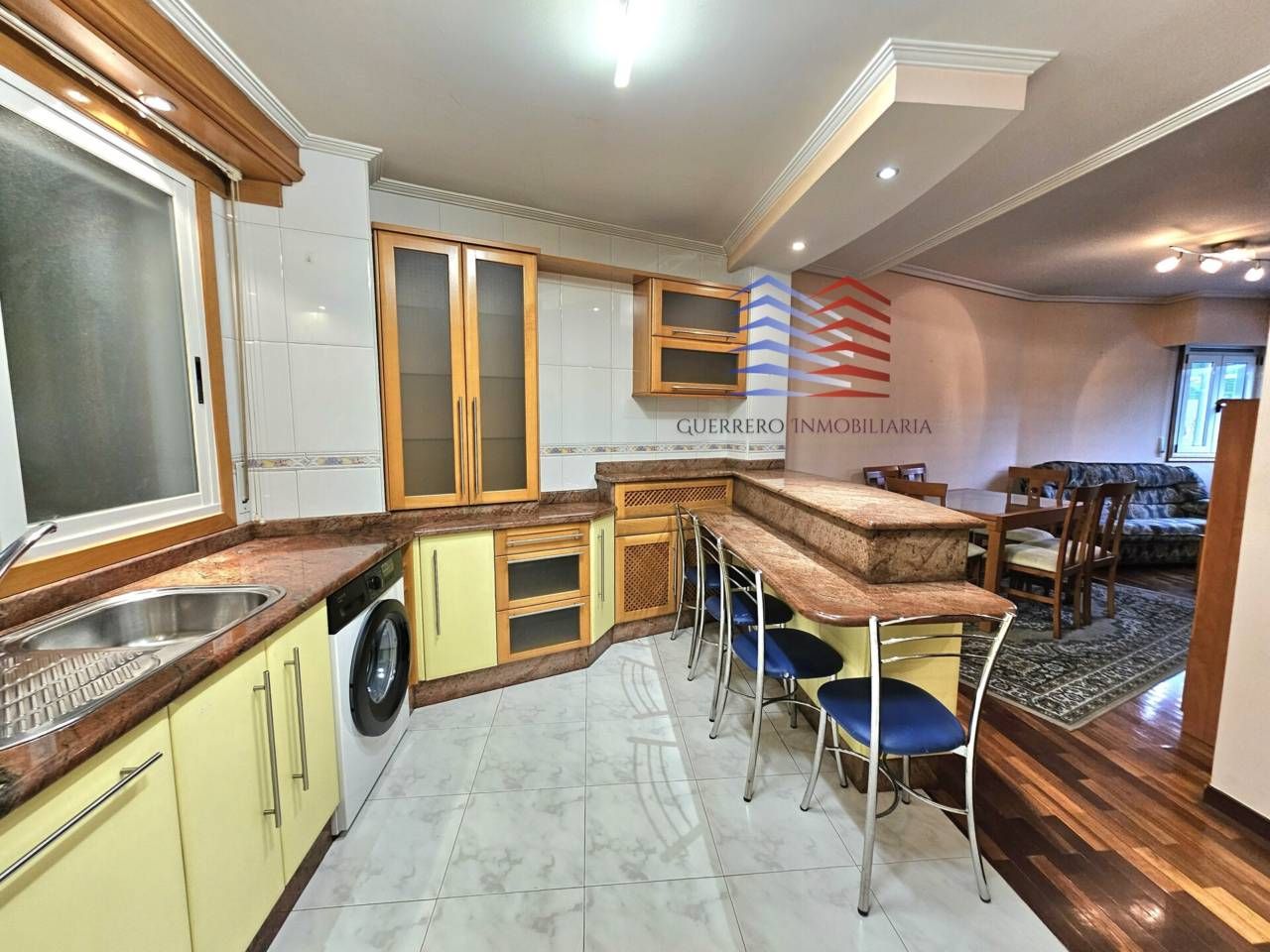 Kitchen of Apartment to rent in Ourense Capital   with Heating, Parquet flooring and Storage room