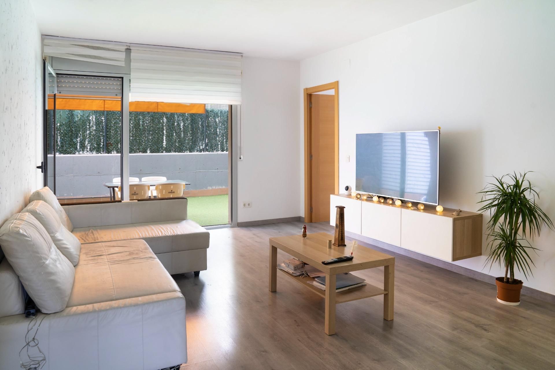 Living room of Planta baja for sale in Montgat  with Heating, Terrace and Storage room