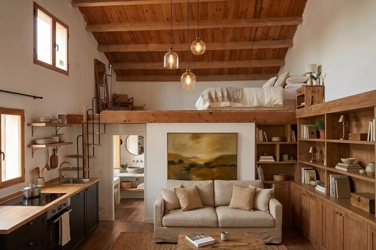 Wohnzimmer von Country house zum Verkauf in Parres mit Heizung und Privatgarten