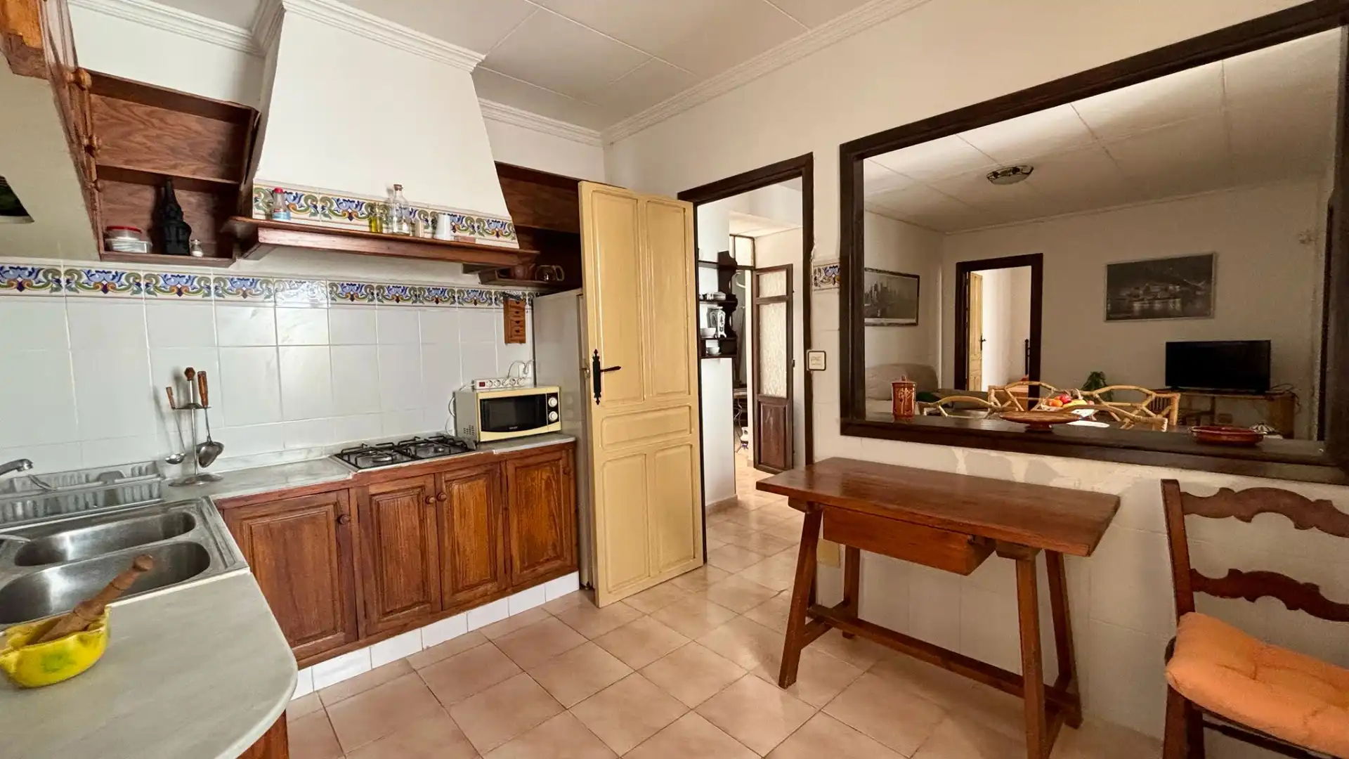 Cocina de Casa o chalet en venta en Fuente Álamo de Murcia con Jardín privado y Amueblado