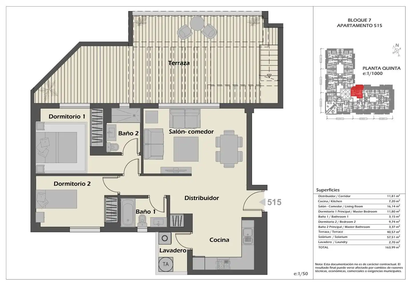 Penthouse mit Terrasse zum Verkauf in Avenida Miguel de Cervantes, imagen 17
