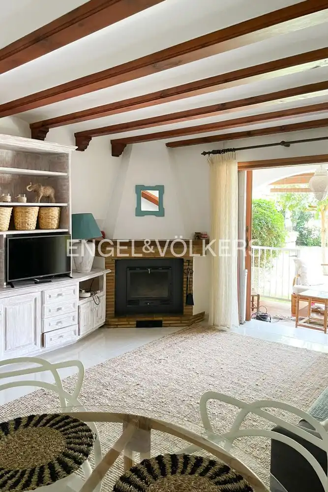 Sala de estar de Casa o chalet en venta en Dénia con Aire acondicionado, Calefacción y Jardín privado