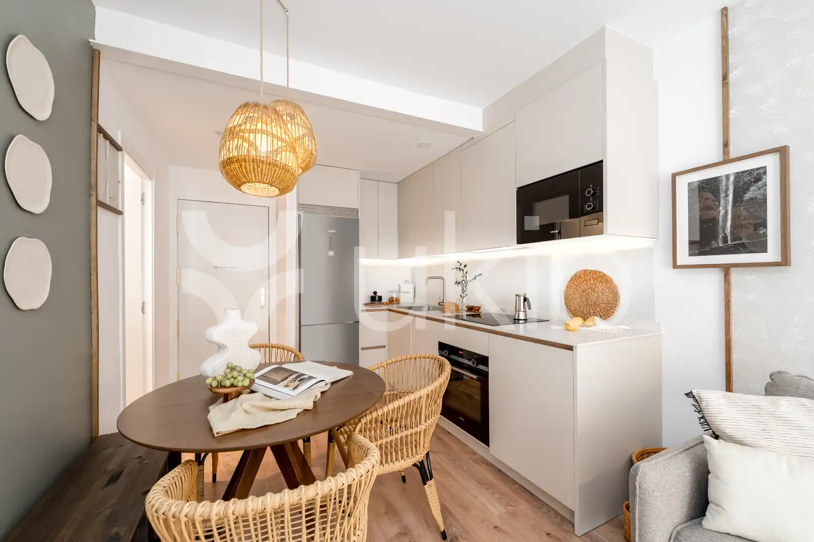 Kitchen of Apartments for rent in Madrid  with Air Conditioner, Heating and Furnished