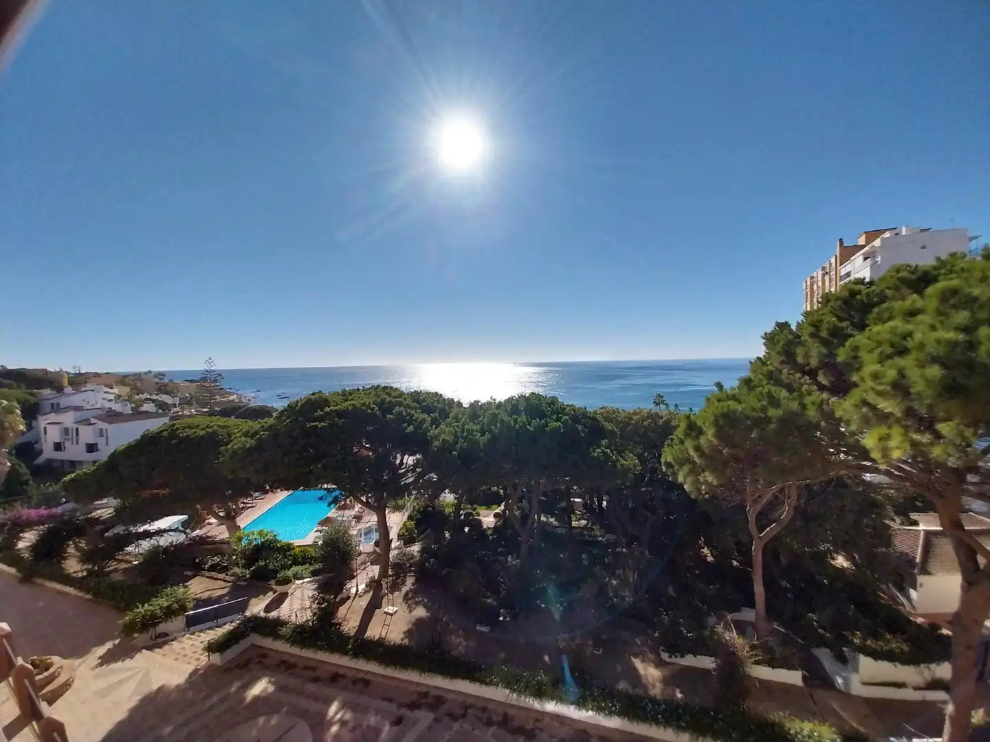 Piscina de Apartament de lloguer en Mijas amb Jardí privat, Terrassa i Balcó