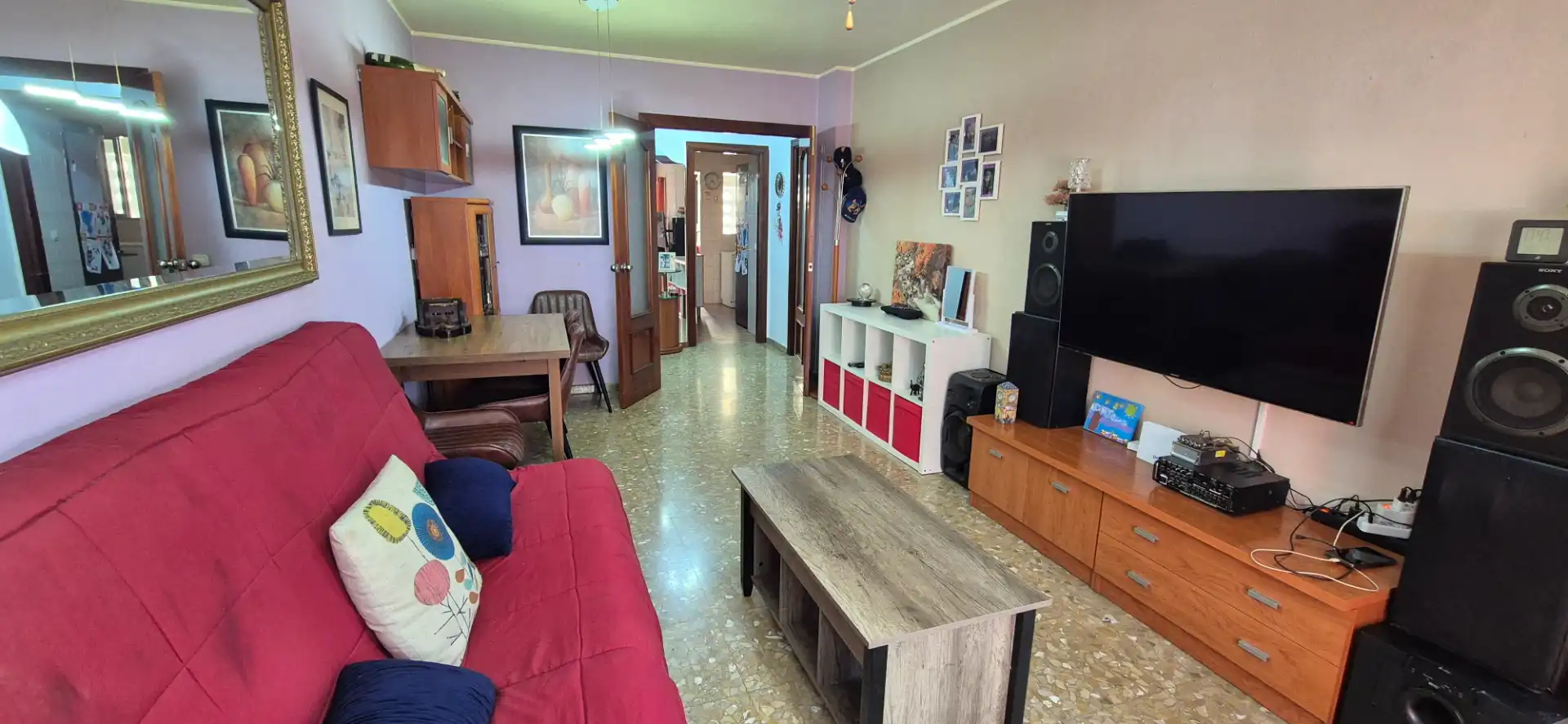 Sala d'estar de Pis en venda en Vélez-Málaga amb Aire condicionat, Terrassa i Moblat