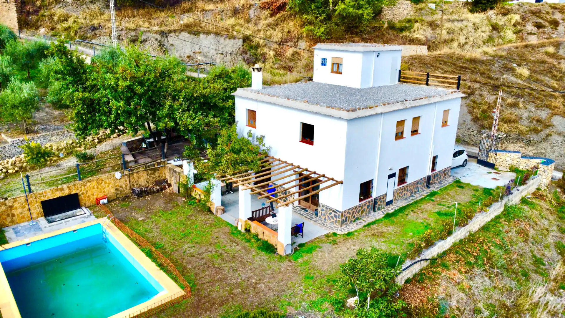 Vista exterior de Casa o chalet en venta en Bérchules con Calefacción, Jardín privado y Terraza