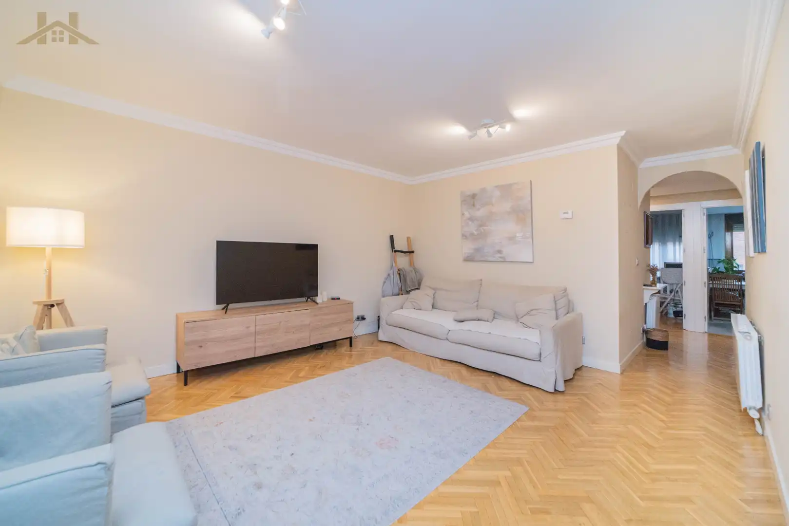 Wohnzimmer von Wohnung zum Verkauf in Madrid mit Klimaanlage, Heizung und Parkett