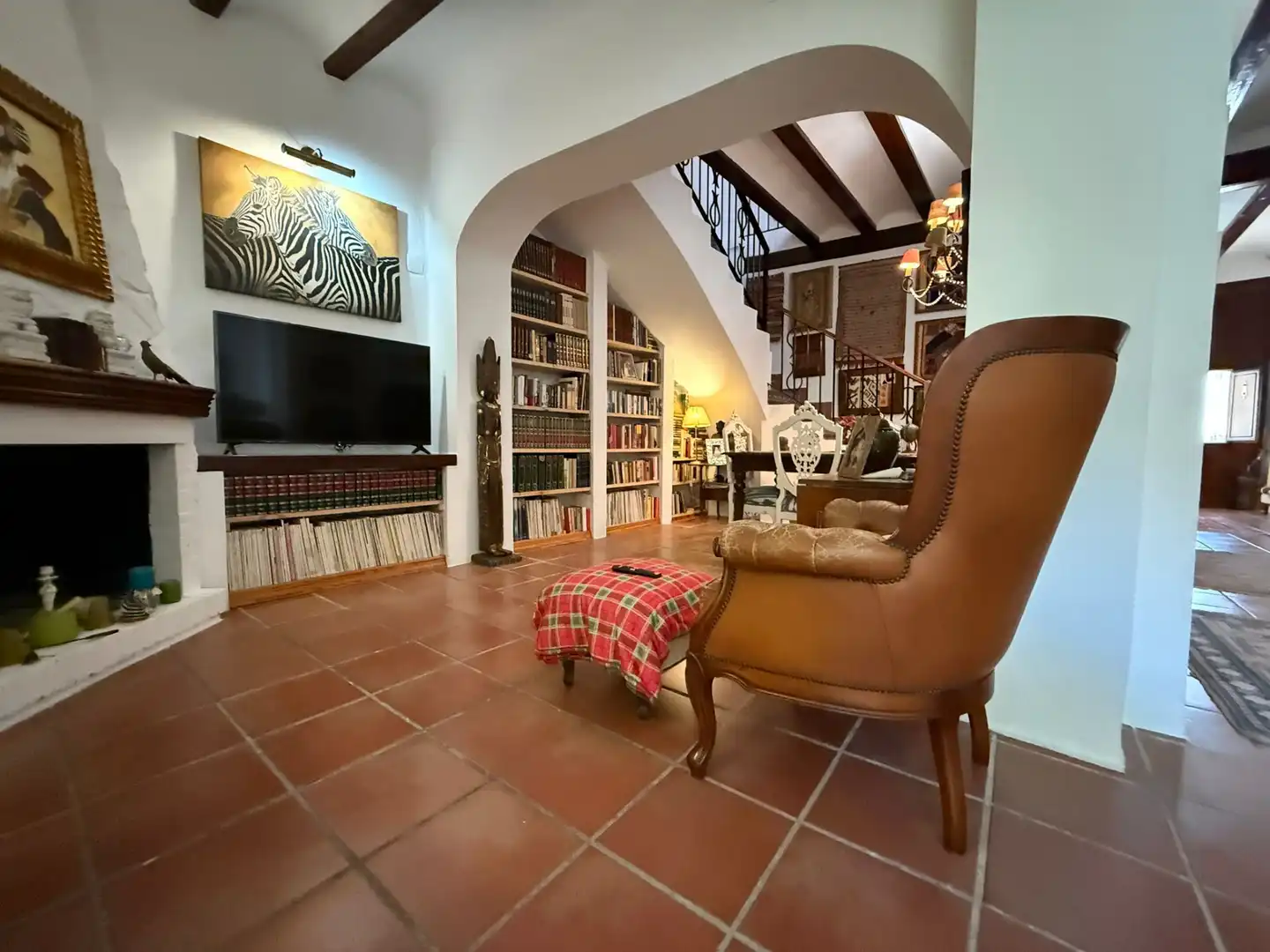 Living room of Houses for sale in La Pobla de Vallbona  with Air Conditioner, Heating and Private garden
