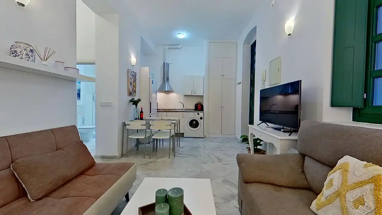 Sala de estar de Apartamento en venta en Sevilla con Aire acondicionado, Amueblado y Lavadora