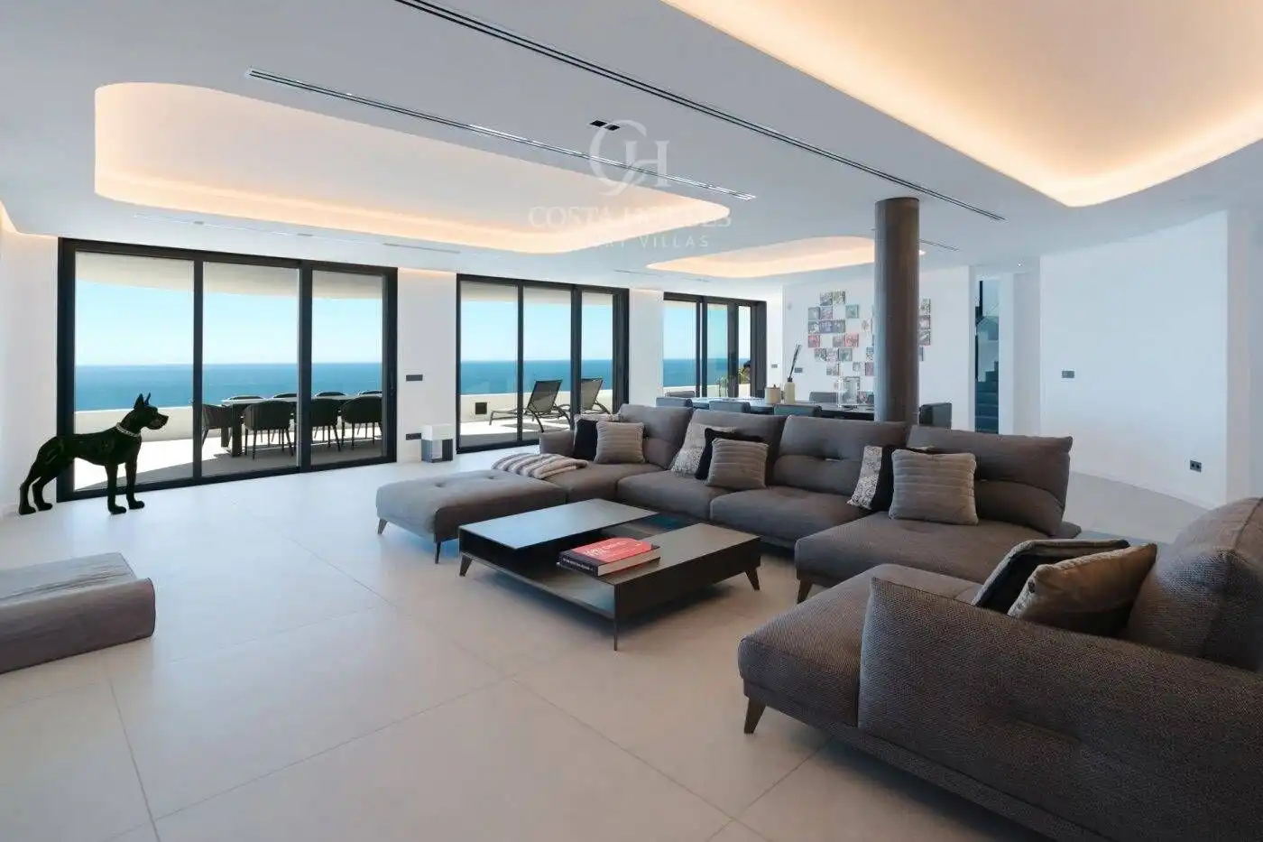 Sala d'estar de Casa o xalet en venda en Jávea / Xàbia amb Aire condicionat, Jardí privat i Terrassa