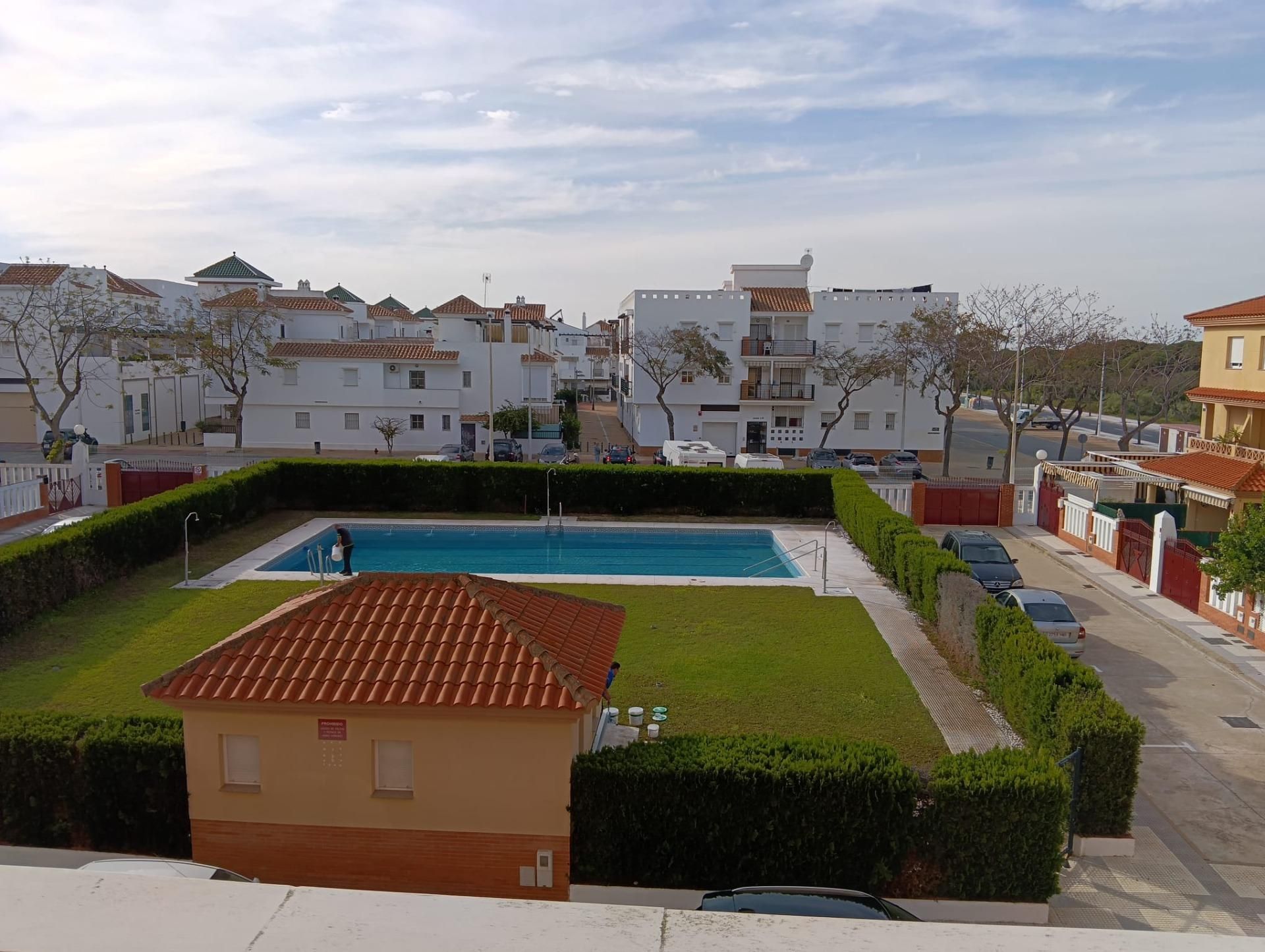 Swimming pool of Flat for sale in Punta Umbría  with Air Conditioner, Private garden and Terrace