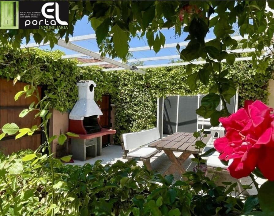 Terrace of House or chalet for sale in San Martín de Unx  with Air Conditioner, Heating and Swimming Pool