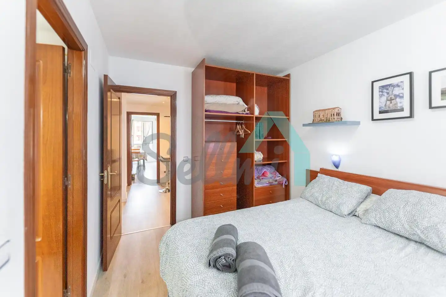 Bedroom of Flat for share in Oviedo   with Heating, Furnished and Internet