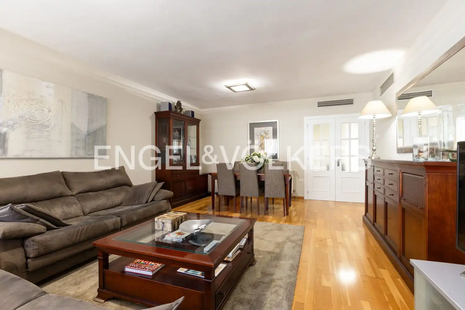 Comedor de Piso de alquiler en Valencia con Aire acondicionado, Calefacción y Parquet