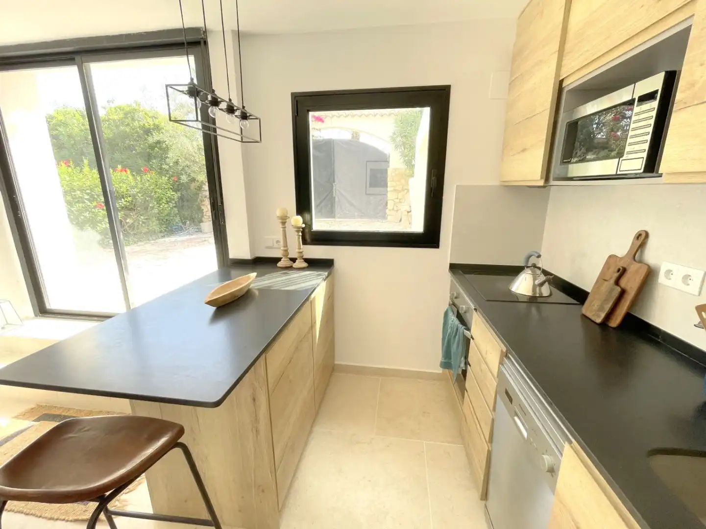 Cocina de Casa o chalet de alquiler en Jávea / Xàbia con Aire acondicionado, Calefacción y Jardín privado