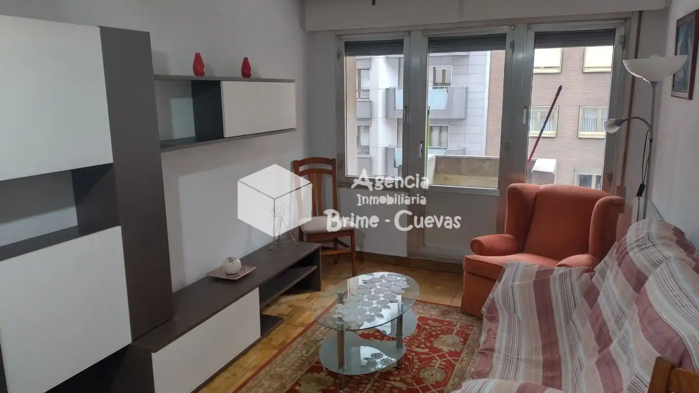 Sala de estar de Piso de alquiler en Oviedo  con Calefacción