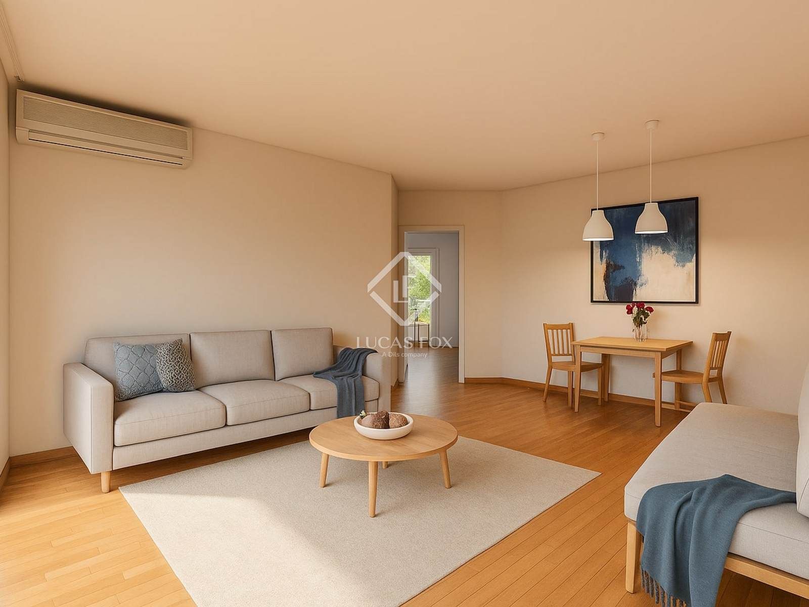 Living room of Flat for sale in  Barcelona Capital  with Air Conditioner and Heating