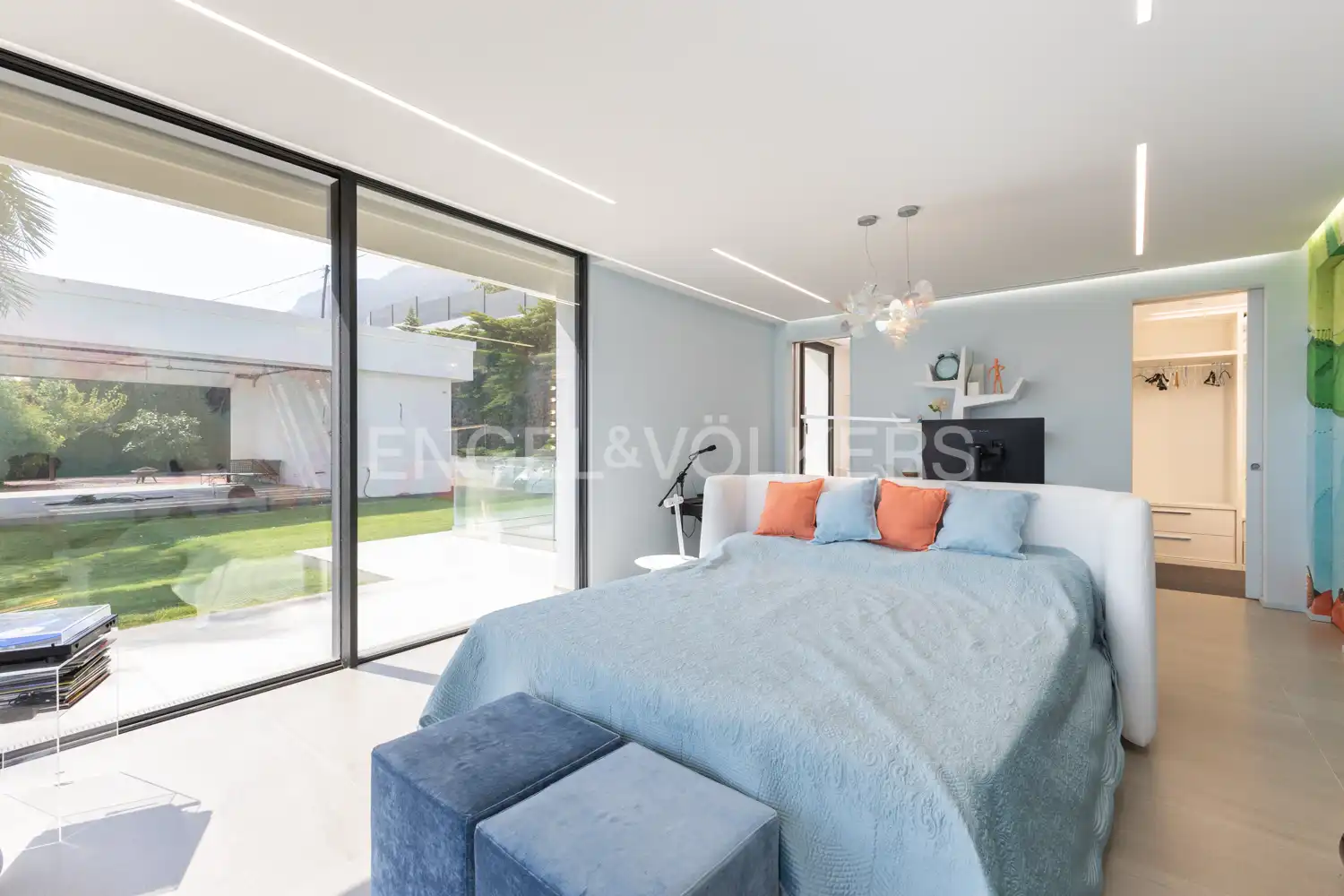 Schlafzimmer von Haus oder Chalet zur Miete in Dénia mit Klimaanlage, Heizung und Privatgarten