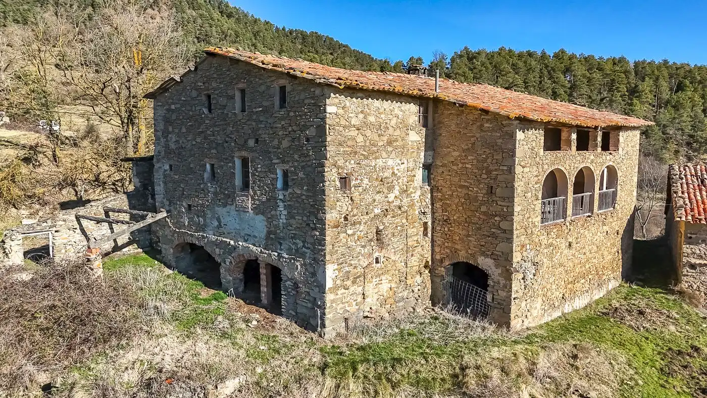 Vista exterior de Finca rústica en venta en Les Llosses con Jardín privado