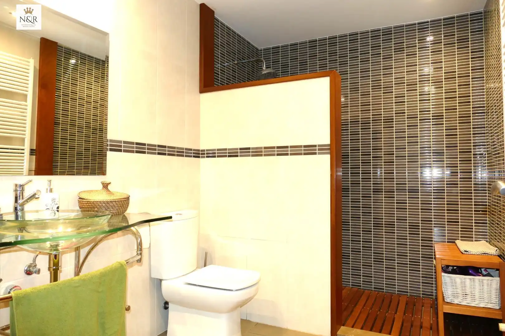 Badezimmer von Haus oder Chalet zur Miete in Binissalem mit Klimaanlage, Heizung und Privatgarten