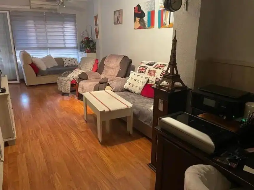 Living room of Flat for sale in Alicante / Alacant  with Air Conditioner, Parquet flooring and Terrace