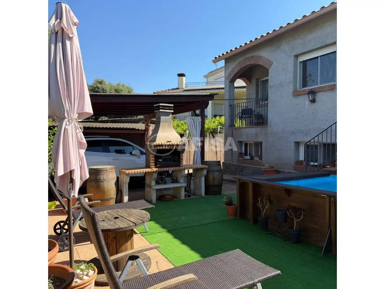 Terraza de Casa o chalet en venta en Cànoves I Samalús con Aire acondicionado, Calefacción y Jardín privado