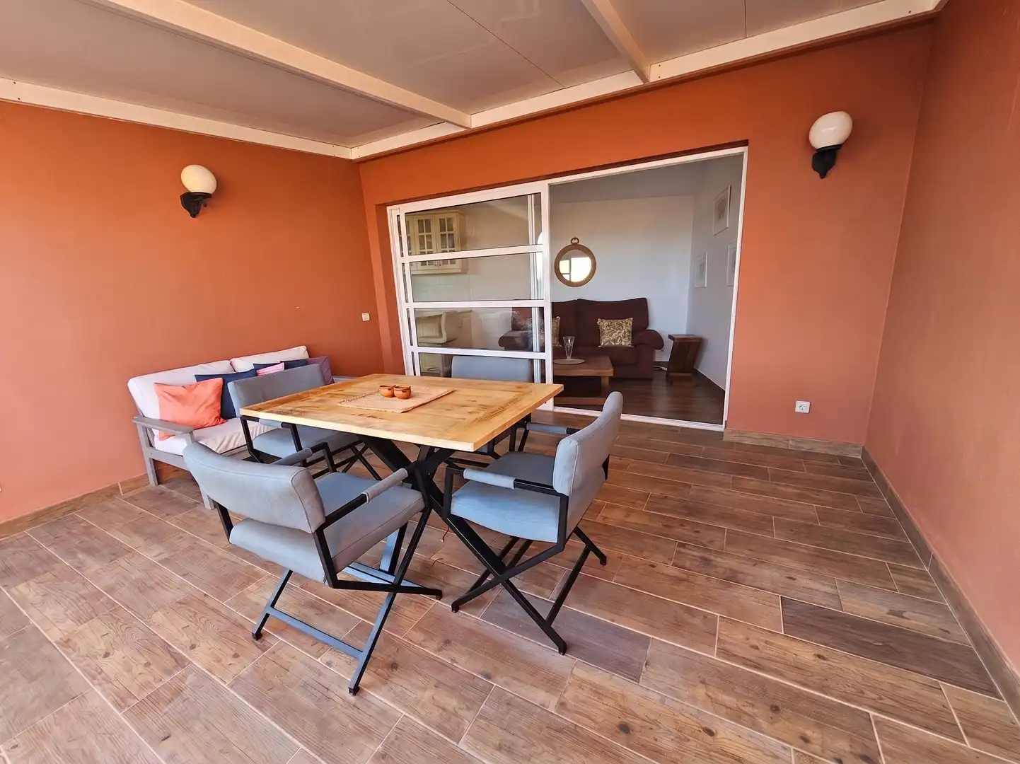 Terrasse von Wohnungen zur Miete in San Bartolomé de Tirajana mit Klimaanlage, Privatgarten und Terrasse