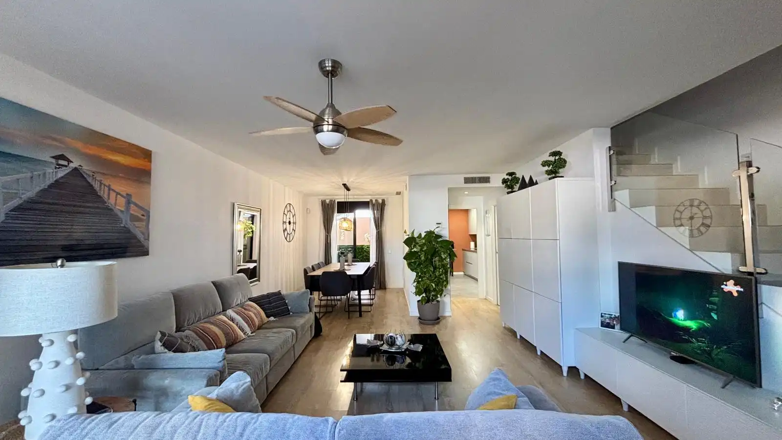 Sala de estar de Casa adosada en venta en Torre-Pacheco con Aire acondicionado, Calefacción y Terraza