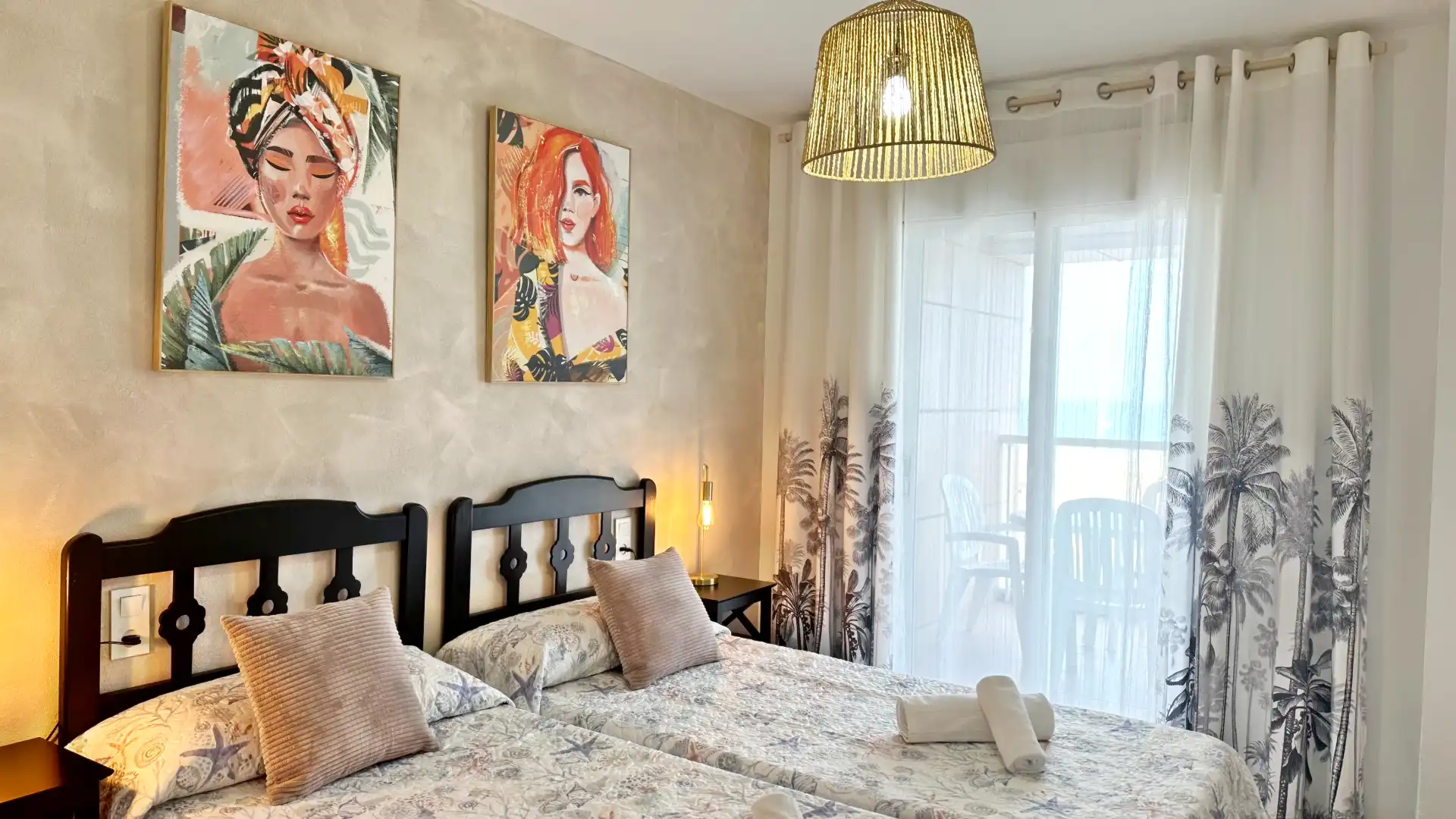 Dormitori de Apartament de lloguer en Gandia amb Aire condicionat, Calefacció i Parquet