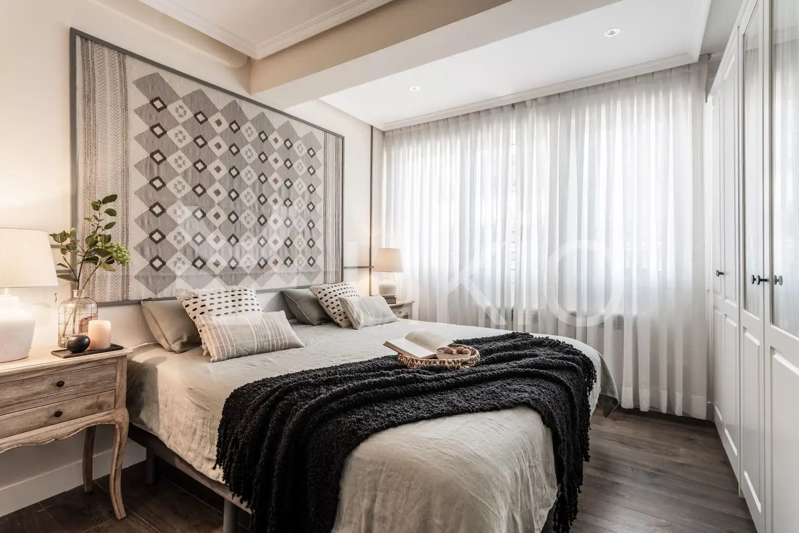 Habitación de Apartamento de alquiler en Madrid con Aire acondicionado, Calefacción y Terraza