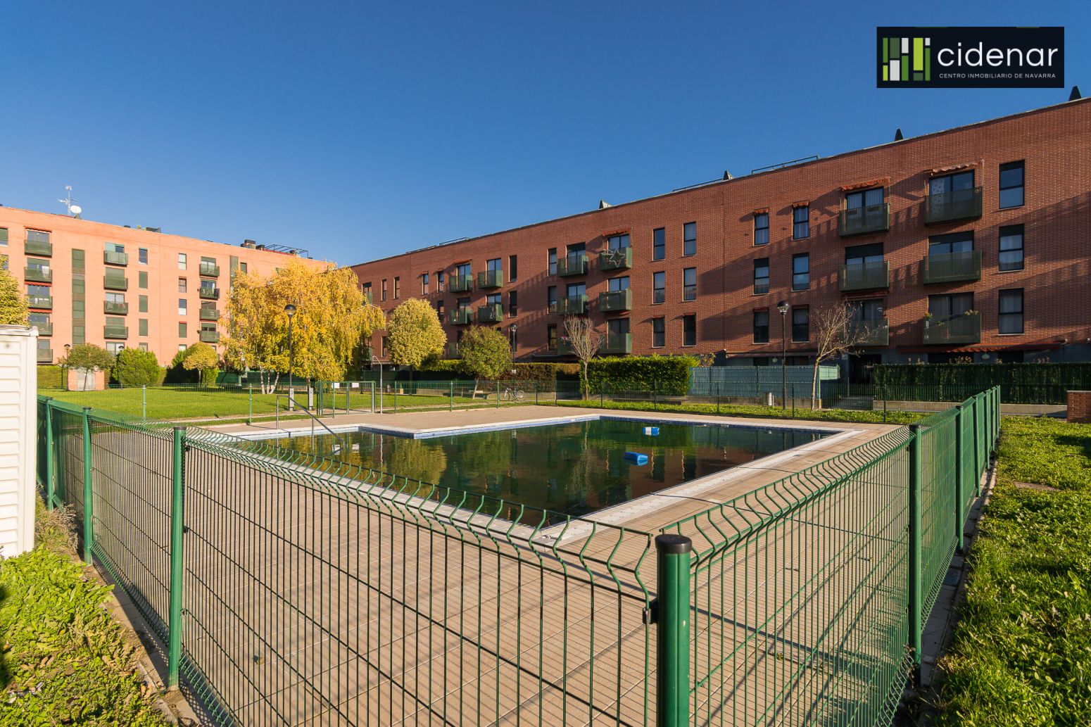Swimming pool of Flat for sale in  Pamplona / Iruña  with Heating, Private garden and Parquet flooring