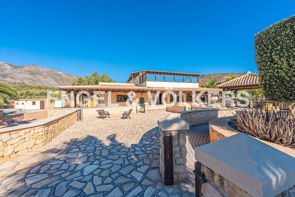 Exterior view of Houses for sale in Aigües  with Air Conditioner, Private garden and Terrace