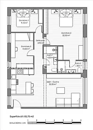 Piso con ascensor en venta en Centro, imagen 13