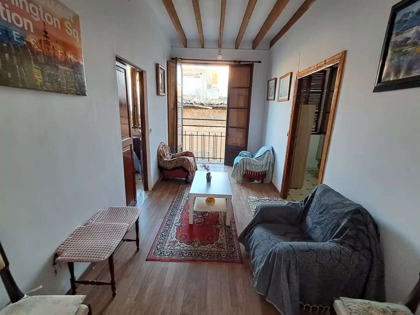 Sala de estar de Piso en venta en Sa Pobla con Jardín privado y Trastero