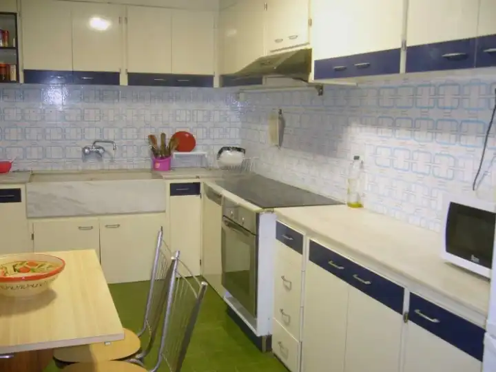 Kitchen of Flat for rent in Valencia  with Air Conditioner, Heating and Furnished
