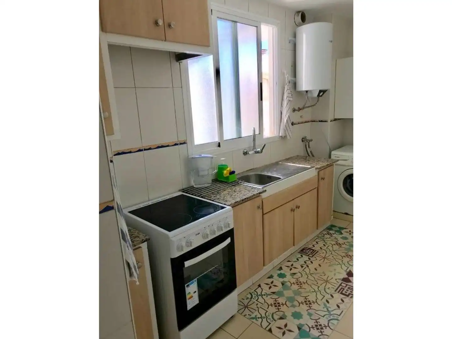 Kitchen of Flat for rent in Castellón de la Plana / Castelló de la Plana  with Private garden, Terrace and Furnished