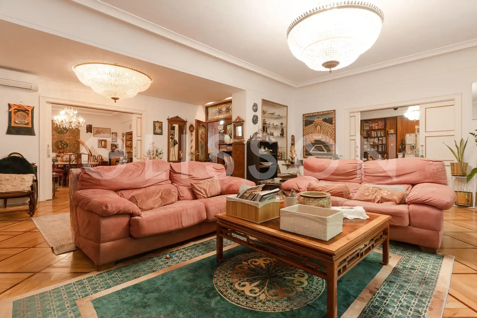 Sala de estar de Piso de alquiler en Madrid con Aire acondicionado, Calefacción y Terraza