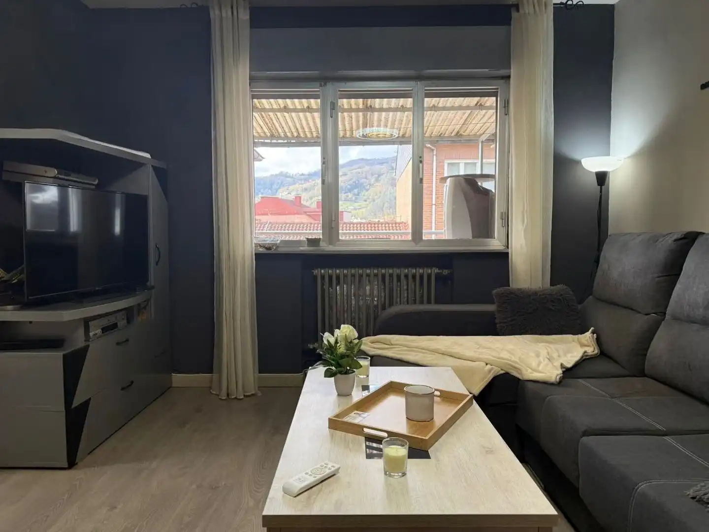 Wohnzimmer von Wohnung zum Verkauf in Mieres (Asturias) mit Heizung, Terrasse und Schwimmbad
