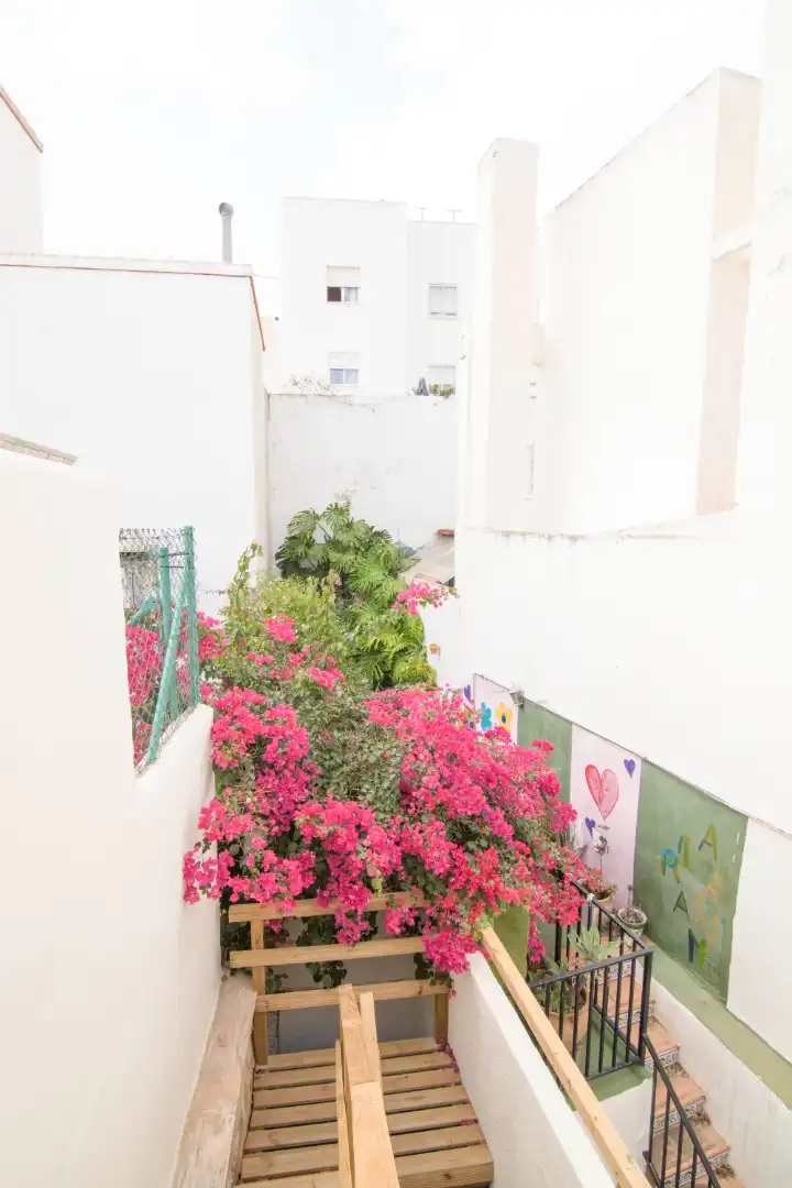Terrasse von Einfamilien-Reihenhaus zum Verkauf in Calpe / Calp mit Klimaanlage, Terrasse und Abstellraum