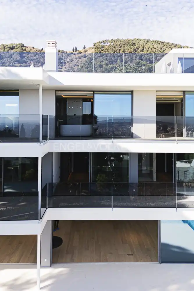 Vista exterior de Casa o chalet en venta en Barcelona con Aire acondicionado, Calefacción y Jardín privado