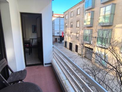 Balcony of Flat for sale in Pontevedra Capital   with Heating, Parquet flooring and Furnished