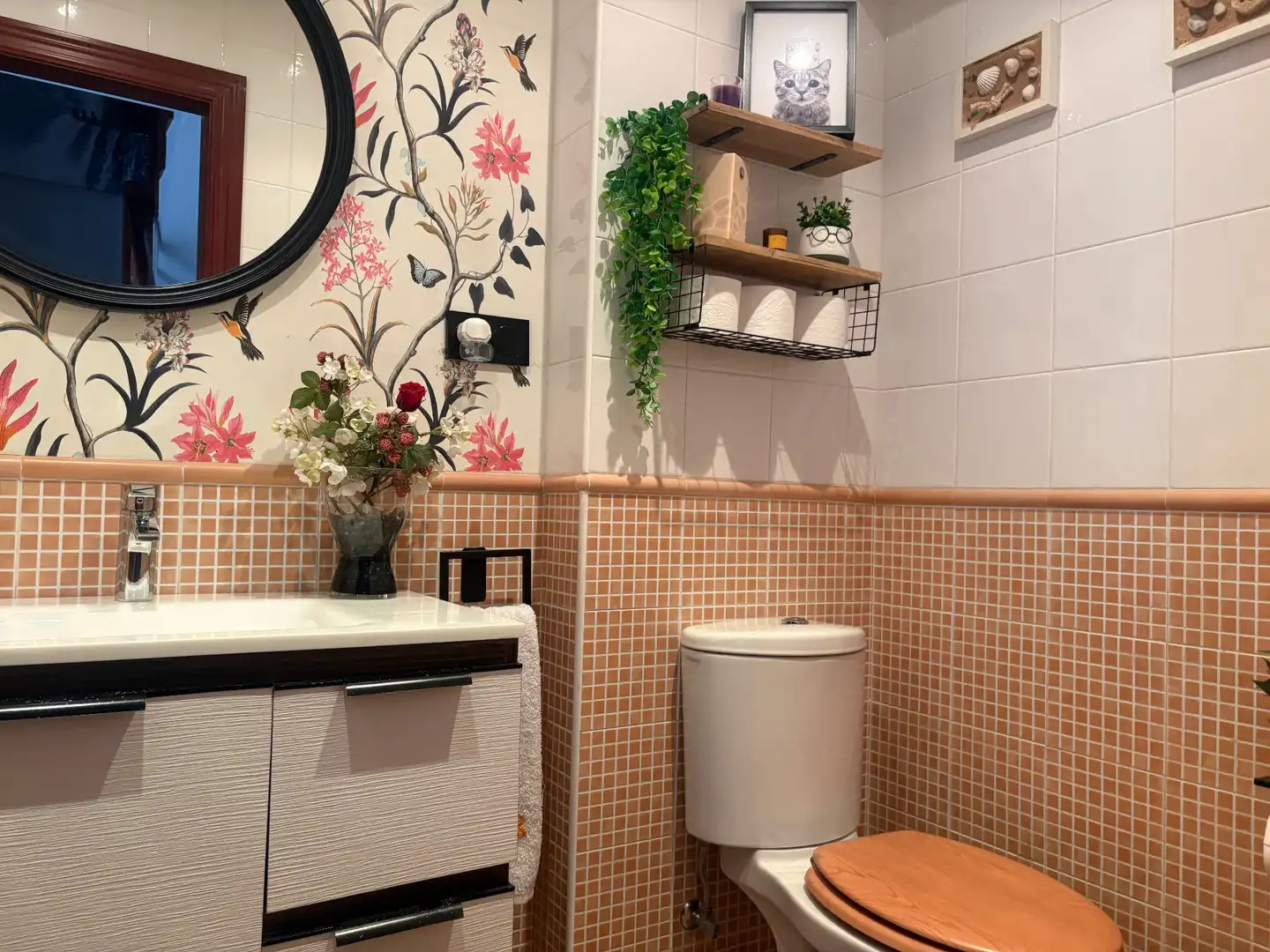 Badezimmer von Einfamilien-Reihenhaus zum Verkauf in Carreño mit Heizung, Parkett und Terrasse