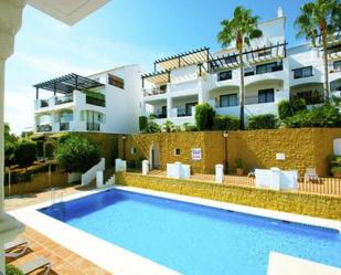 Exterior view of Planta baja for sale in Marbella  with Air Conditioner, Terrace and Swimming Pool