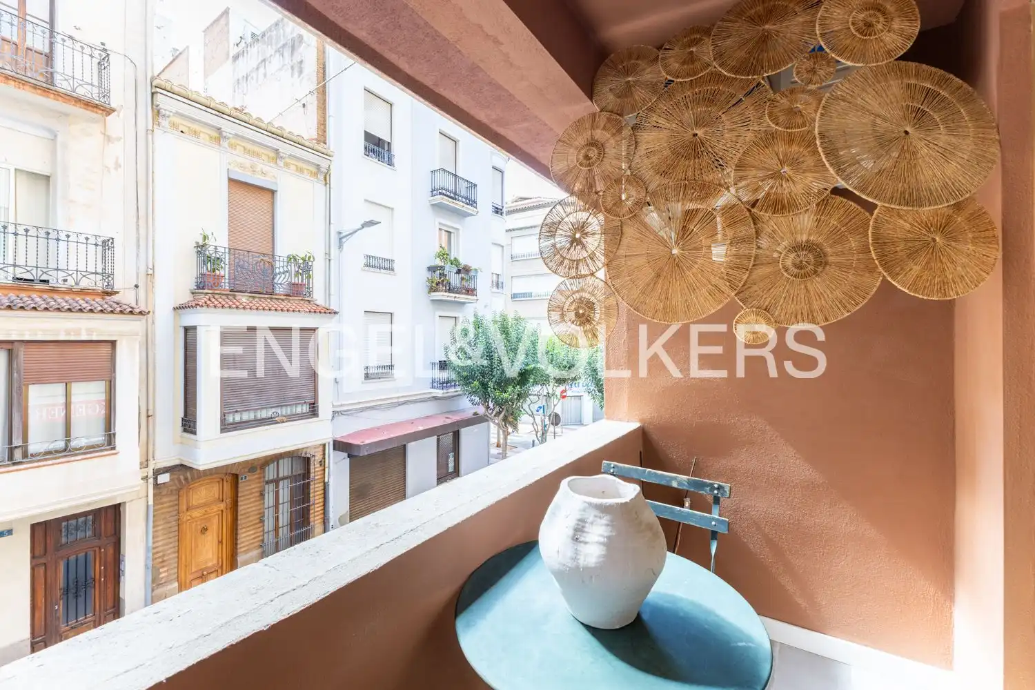 Terraza de Piso de alquiler en Castellón de la Plana / Castelló de la Plana con Aire acondicionado, Calefacción y Parquet