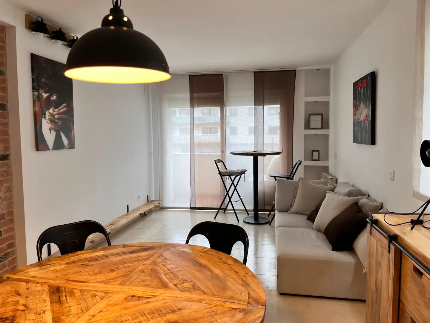 Living room of Flat for rent in Sant Julià de Ramis  with Heating, Furnished and Oven