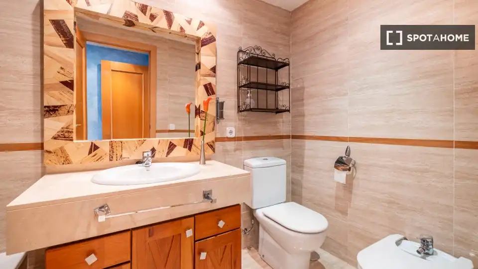 Bathroom of Apartments for share in Villajoyosa / La Vila Joiosa  with Air Conditioner and Terrace