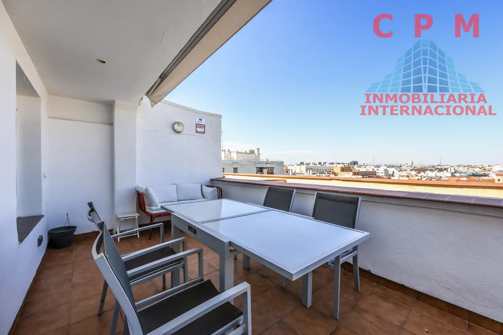 Terrace of Attic for rent in Madrid  with Air Conditioner, Heating and Parquet flooring