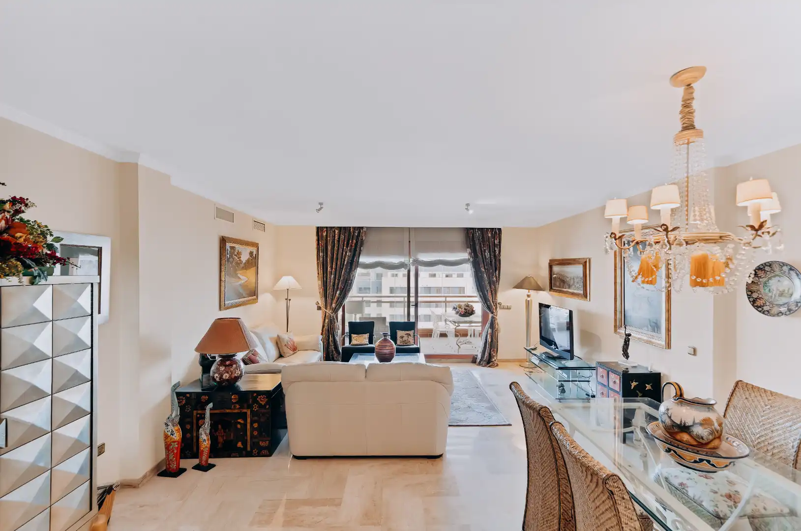 Sala de estar de Ático en venta en Málaga con Aire acondicionado, Calefacción y Terraza